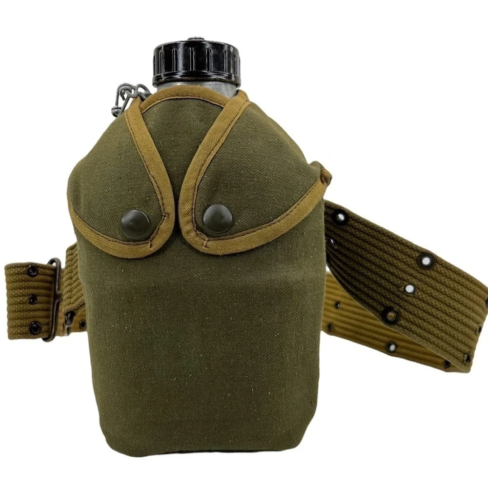Vintage U.S. Military Henri Brun Clermont-FD Canteen and Gear Belt